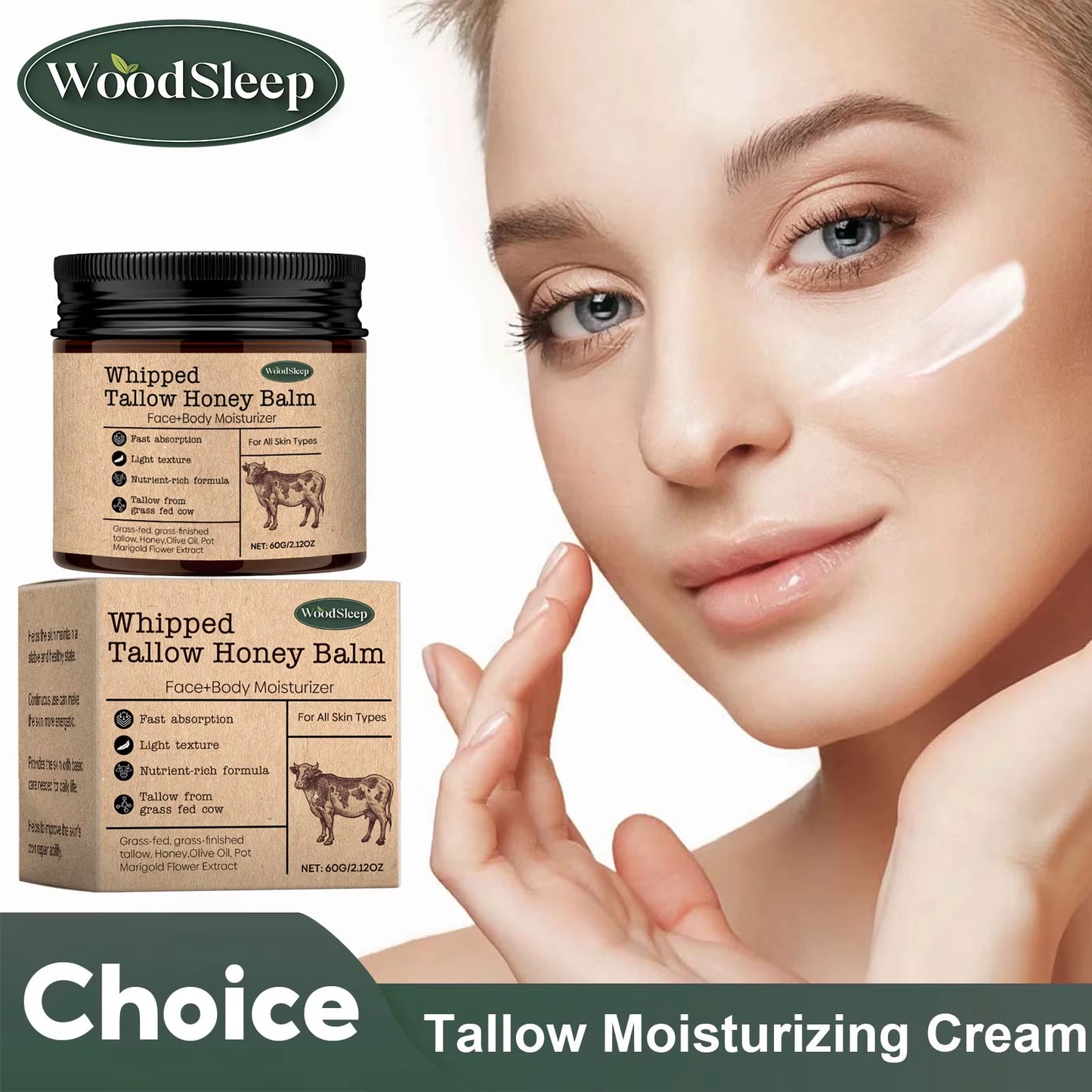 GlowMelt™ Whipped Tallow & Honey Skin Renewal Balm